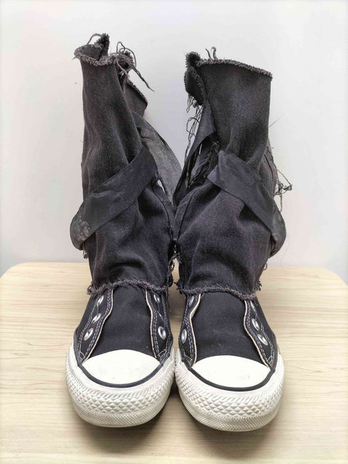 コンバース CONVERSE ×JUN OKAMOTO ALL STAR オールスター コラボ 星 ラメ レース ダメージ フリンジ リメイク ニーハイ ドッキング スニーカー ブーツ レディース CONVERSE:4 1/2